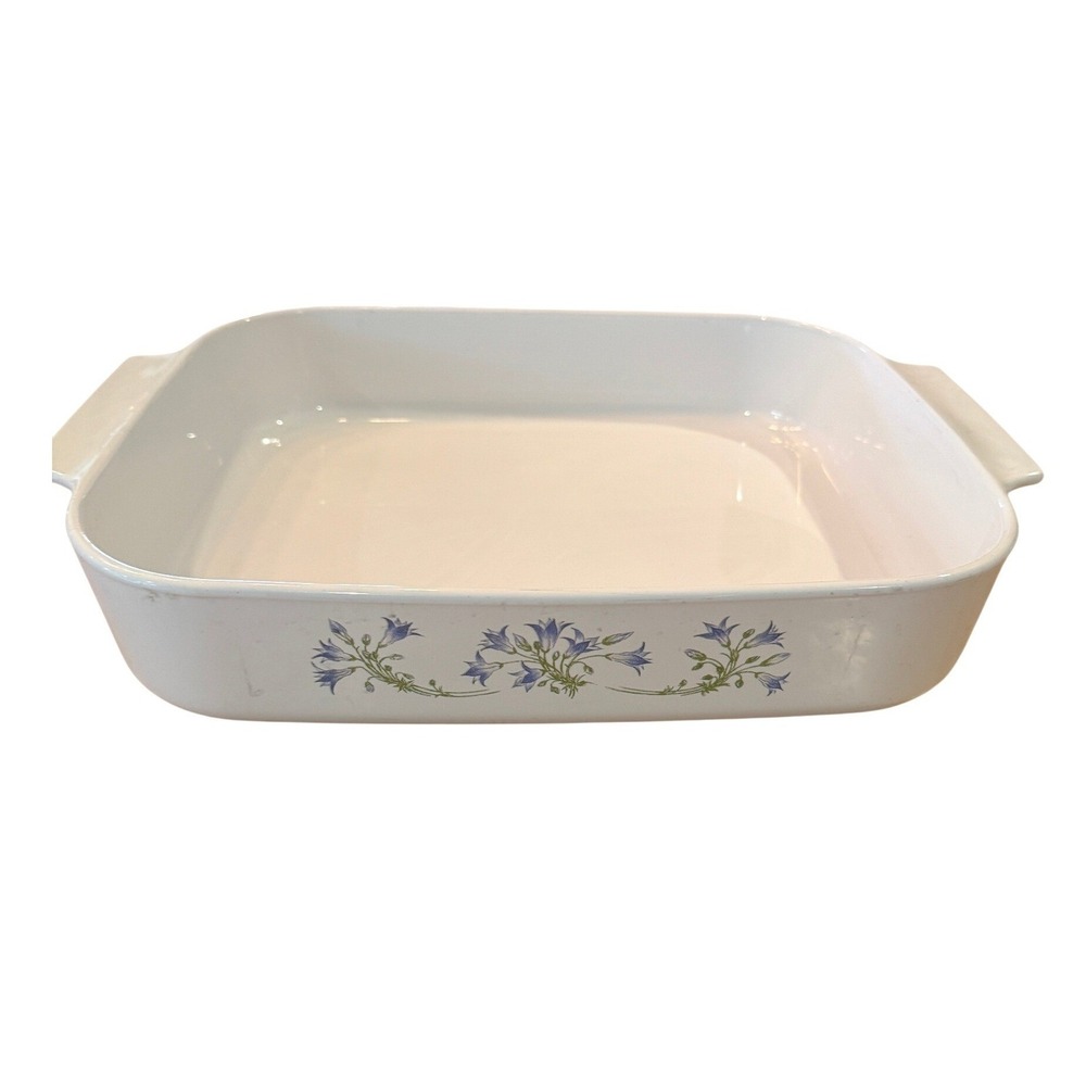 Vintage Corning Ware Blue Dusk pattern Casserole Baking Dish